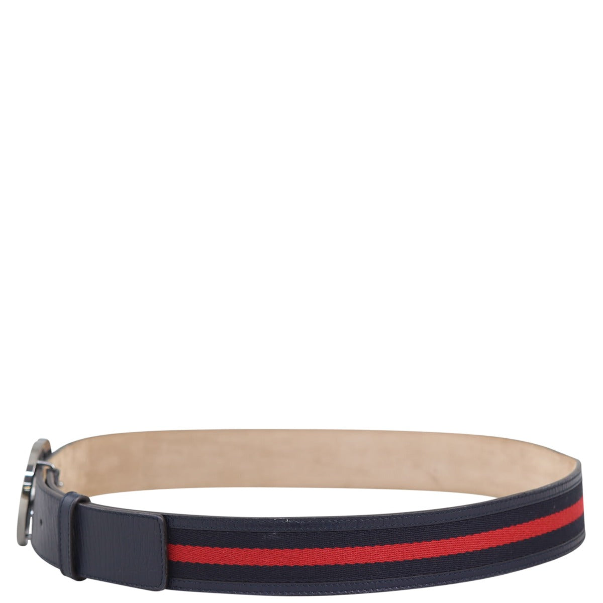 Gucci Interlocking G Web Belt Left Side


