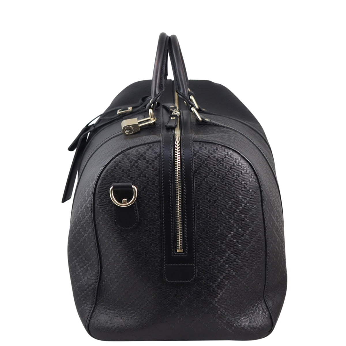 Gucci Bright Diamante Carry-On Duffle Bag (black) Side
