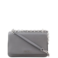 Prada Soft Calf Chain Shoulder Bag Front
