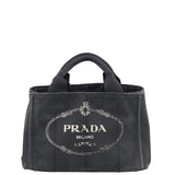 Prada Canapa Logo Tote Small Front
