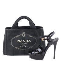 Prada Canapa Logo Tote Small Shoe

