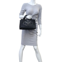 Prada Canapa Logo Tote Small Mannequin
