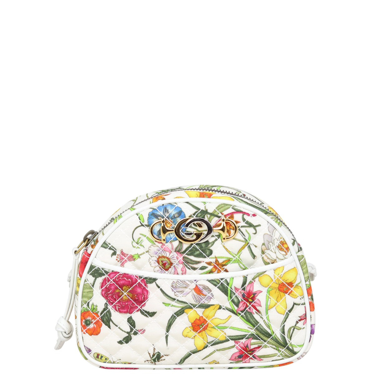 Gucci Flora Quilted Mini Trapuntata Bag Front
