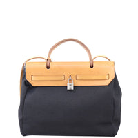 Hermes Herbag Toile PM Back

