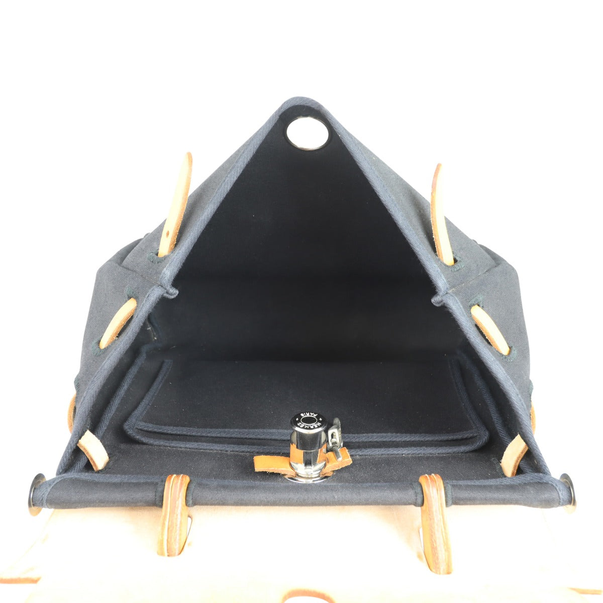 Hermes Herbag Toile PM Whole interior
