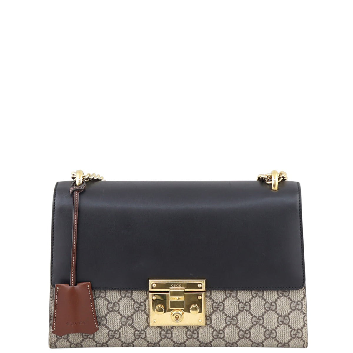 Gucci GG Supreme Padlock Medium Bag Front
