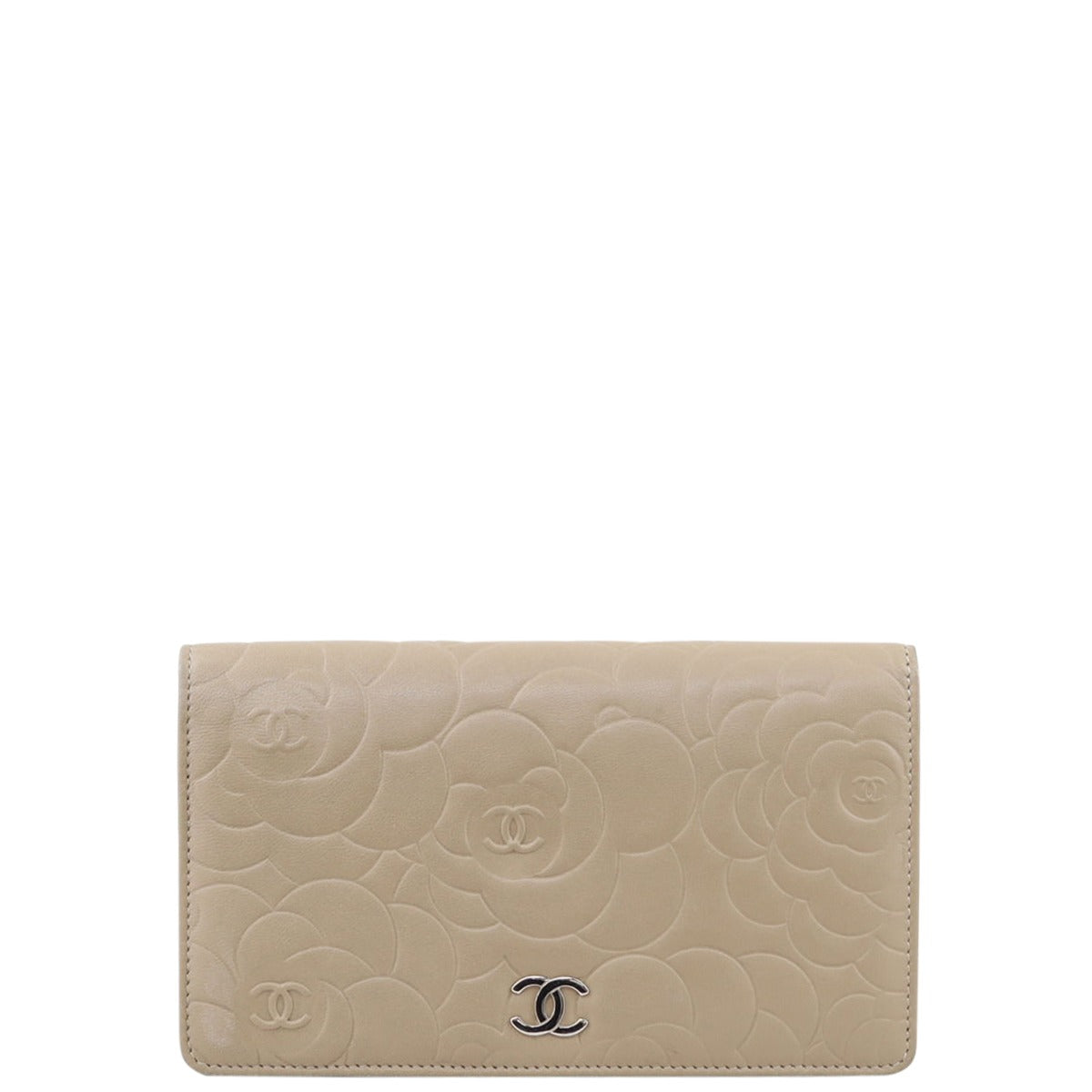 Chanel Camellia Yen Wallet Front
