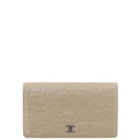 Chanel Camellia Yen Wallet Front
