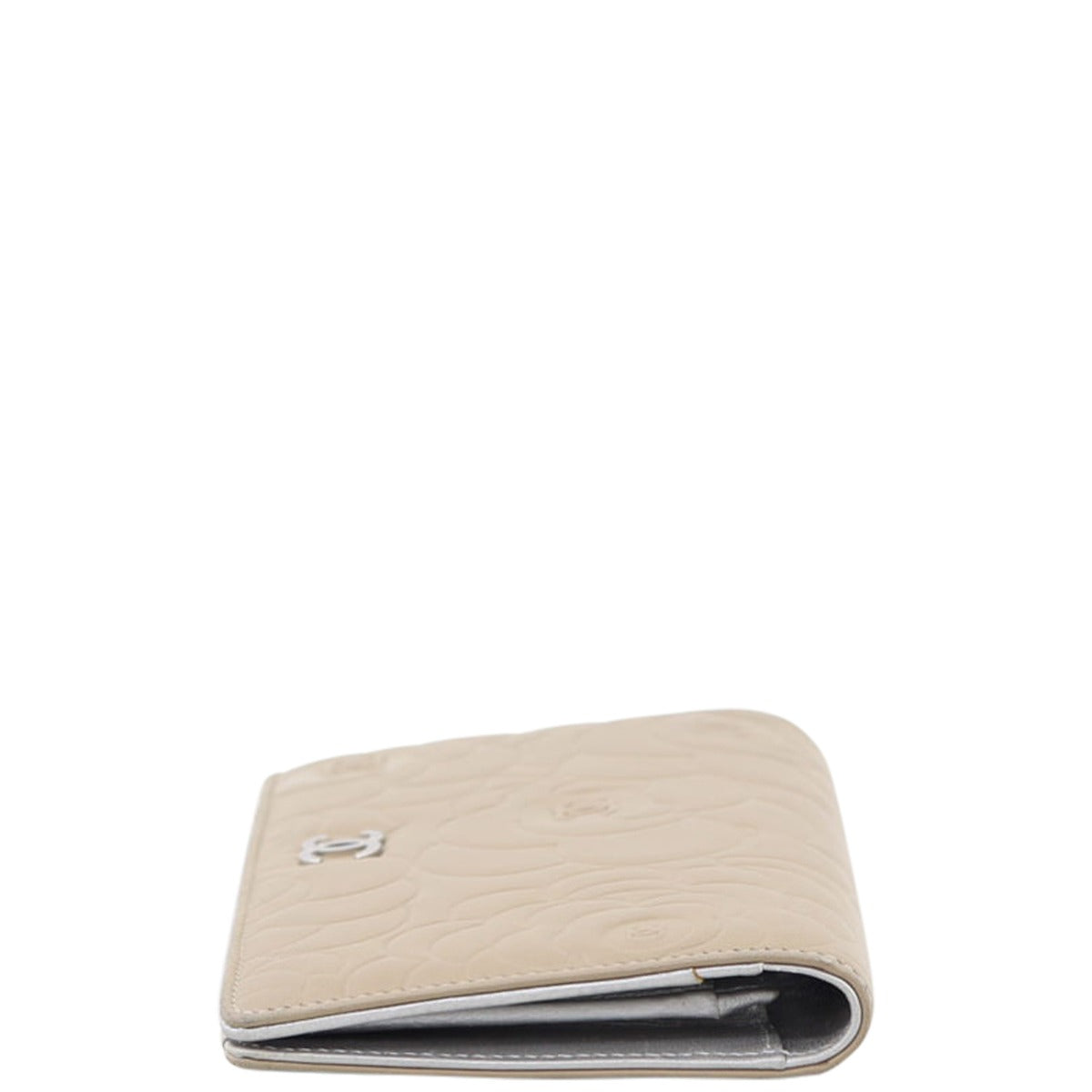 Chanel Camellia Yen Wallet Side
