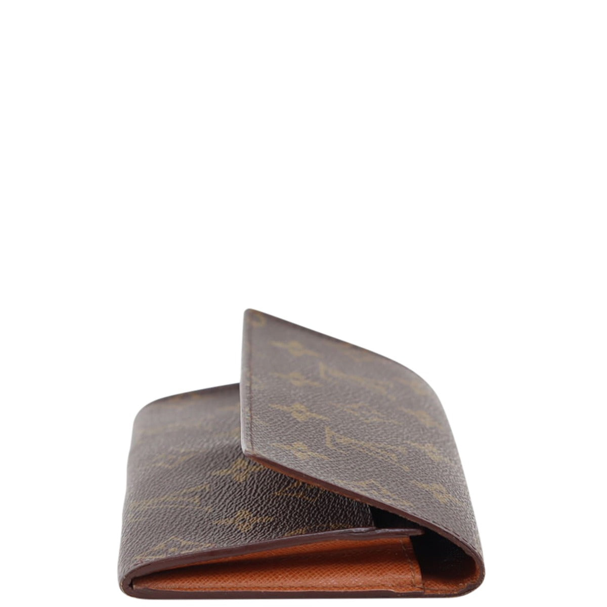Louis Vuitton Long Flap Wallet Monogram Side
