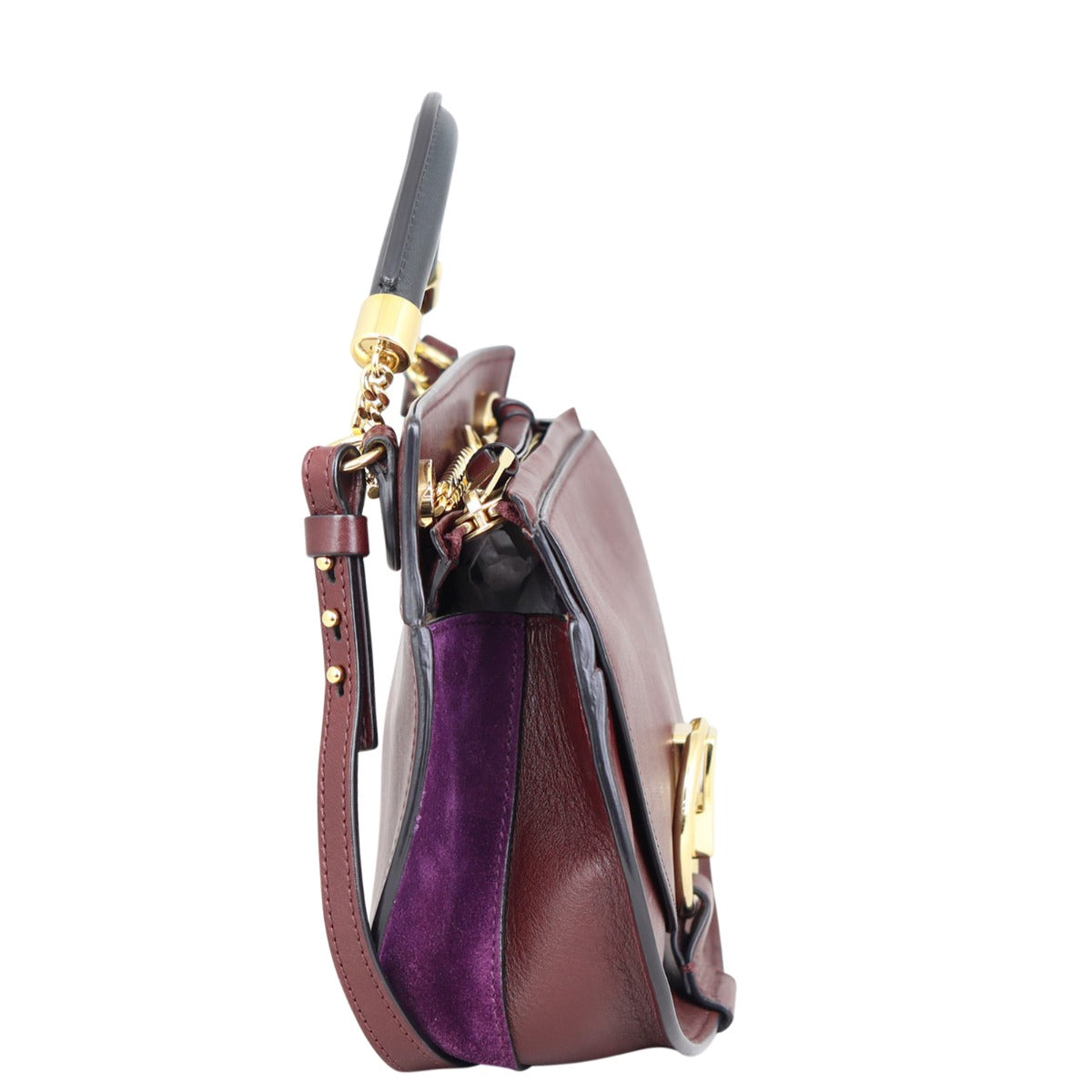 Chloe Goldie Small Shoulder Bag Side
