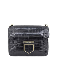Givenchy Croc-Embossed Nobile Crossbody Front
