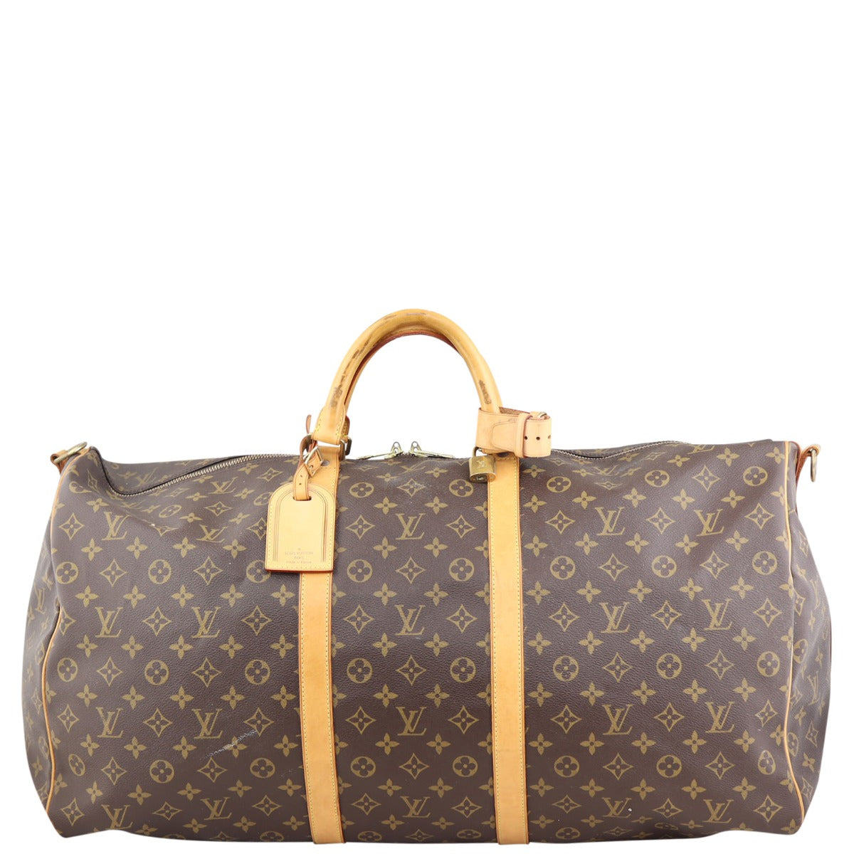 Louis Vuitton Keepall 60 Bandouliere Monogram Front
