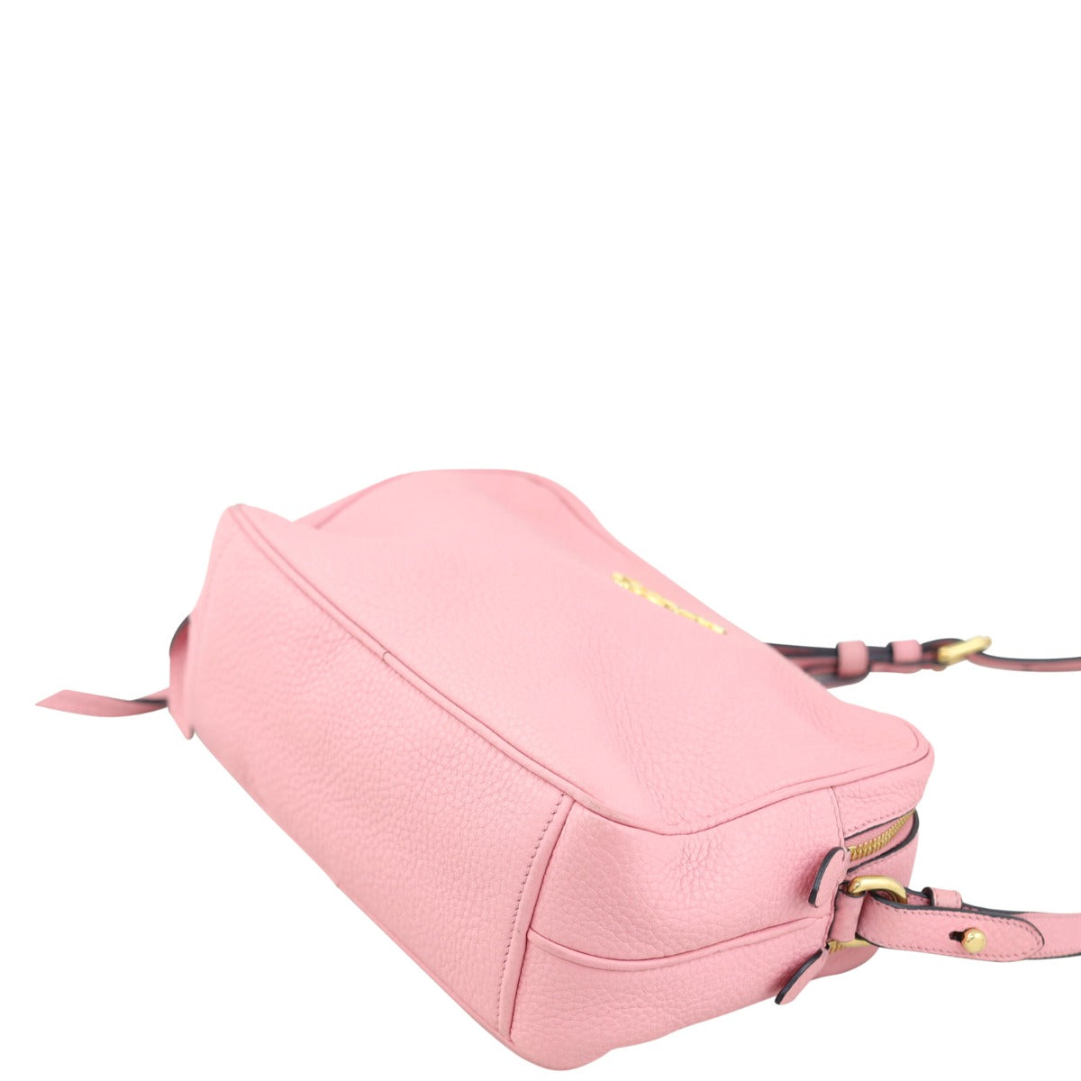 Prada Vitello Daino Double Zip Camera Bag Corner
