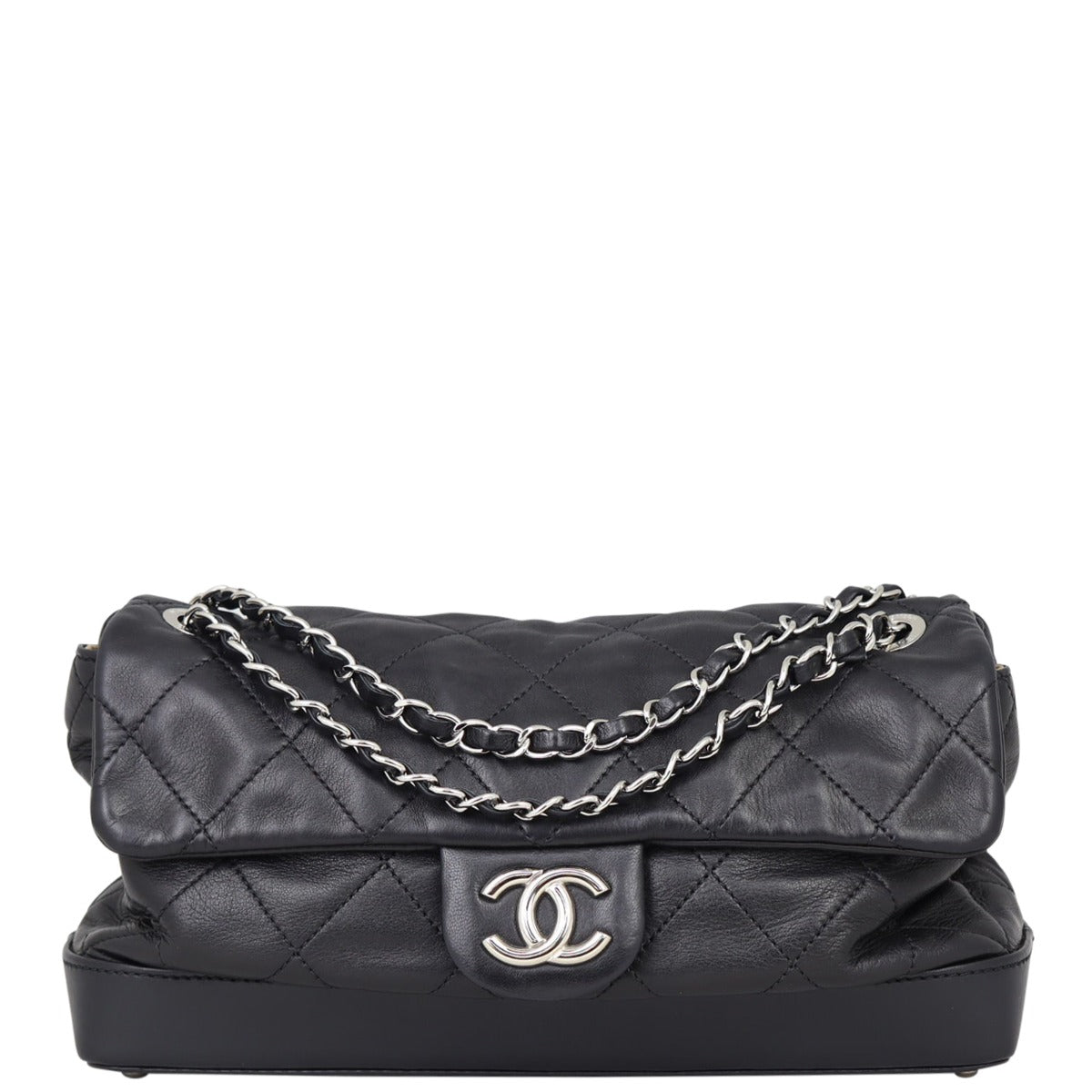 Chanel CC Quilted Soft Flap Bag Front

