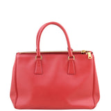 Prada Saffiano Lux Galleria Double Zip Tote Medium Back
