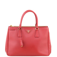 Prada Saffiano Lux Galleria Double Zip Tote Medium Front