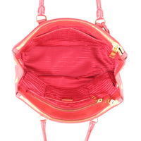 Prada Saffiano Lux Galleria Double Zip Tote Medium Whole interior

