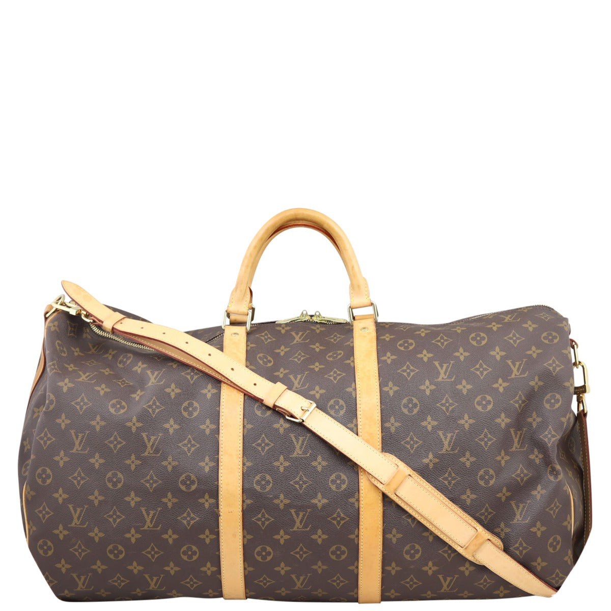 Louis Vuitton Keepall 60 Bandouliere Monogram Front

