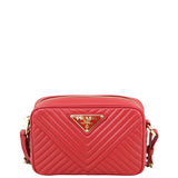 Prada Diagramme Chevron Crossbody Front
