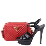 Prada Diagramme Chevron Crossbody Shoe

