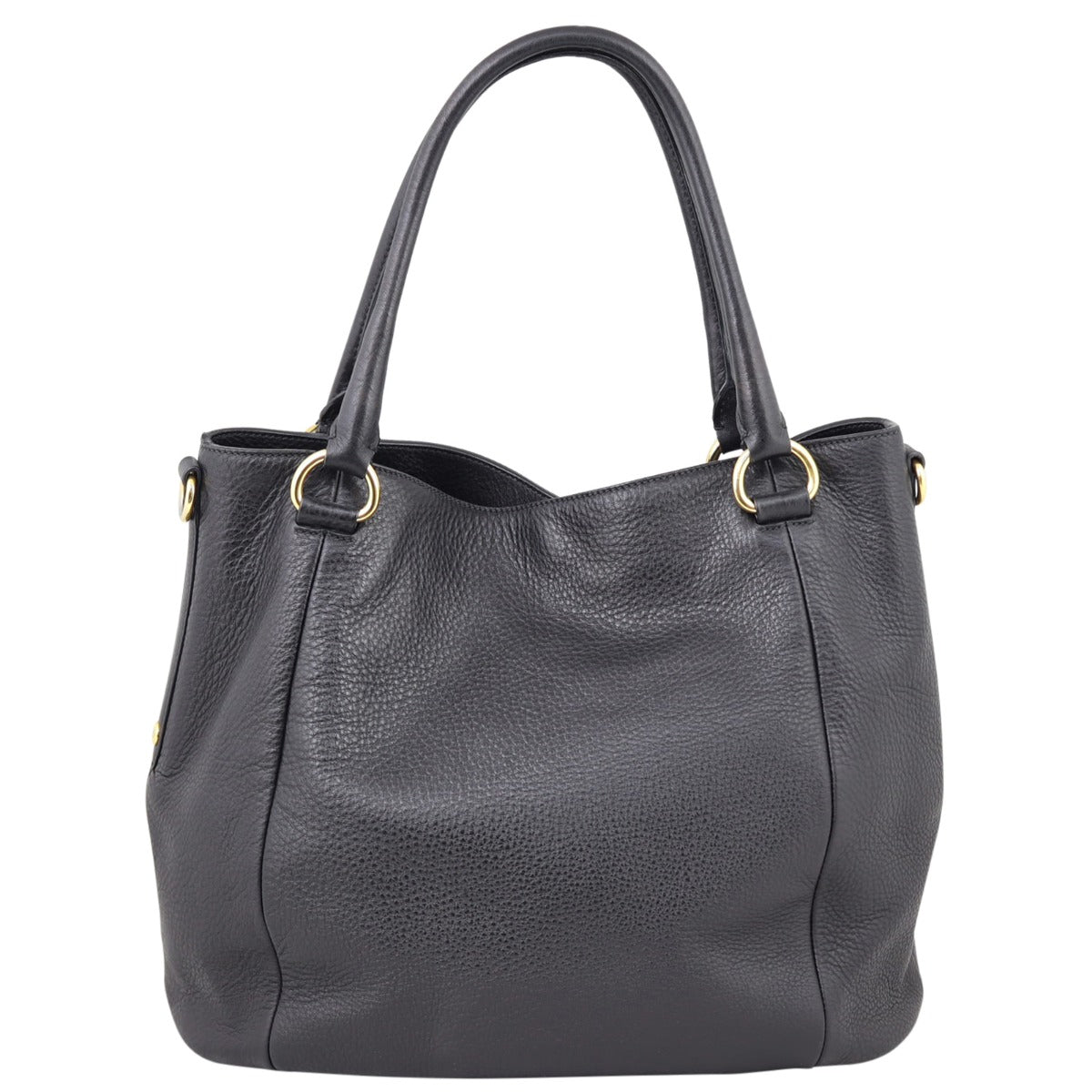 Prada Vitello Daino Shopping Tote Back
