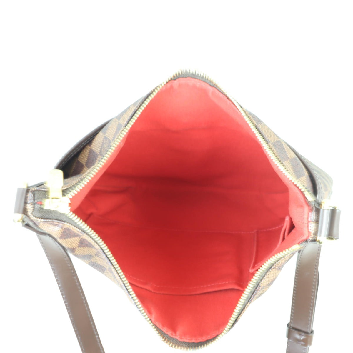 Louis Vuitton Bloomsbury PM Damier Ebene Whole interior
