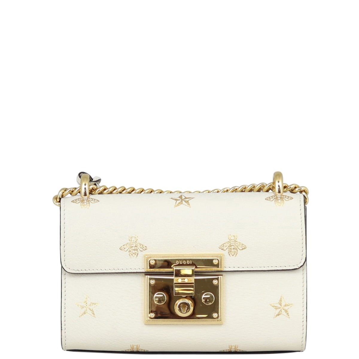 Gucci Padlock Bee Star Small Shoulder Bag Front
