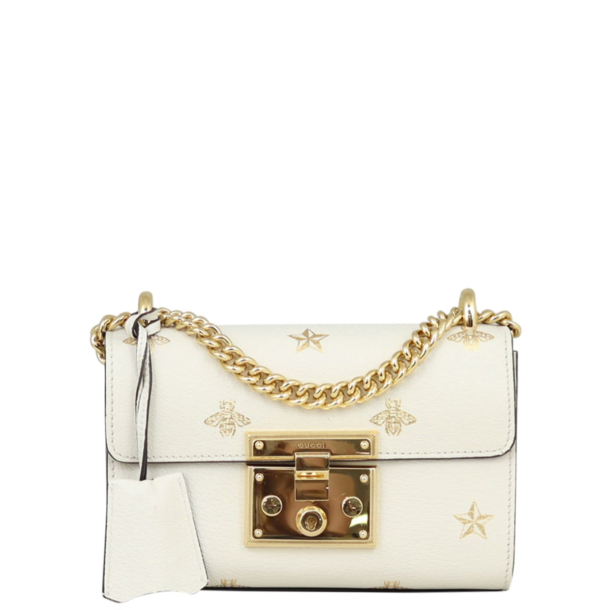 Gucci Padlock Bee Star Small Shoulder Bag Front
