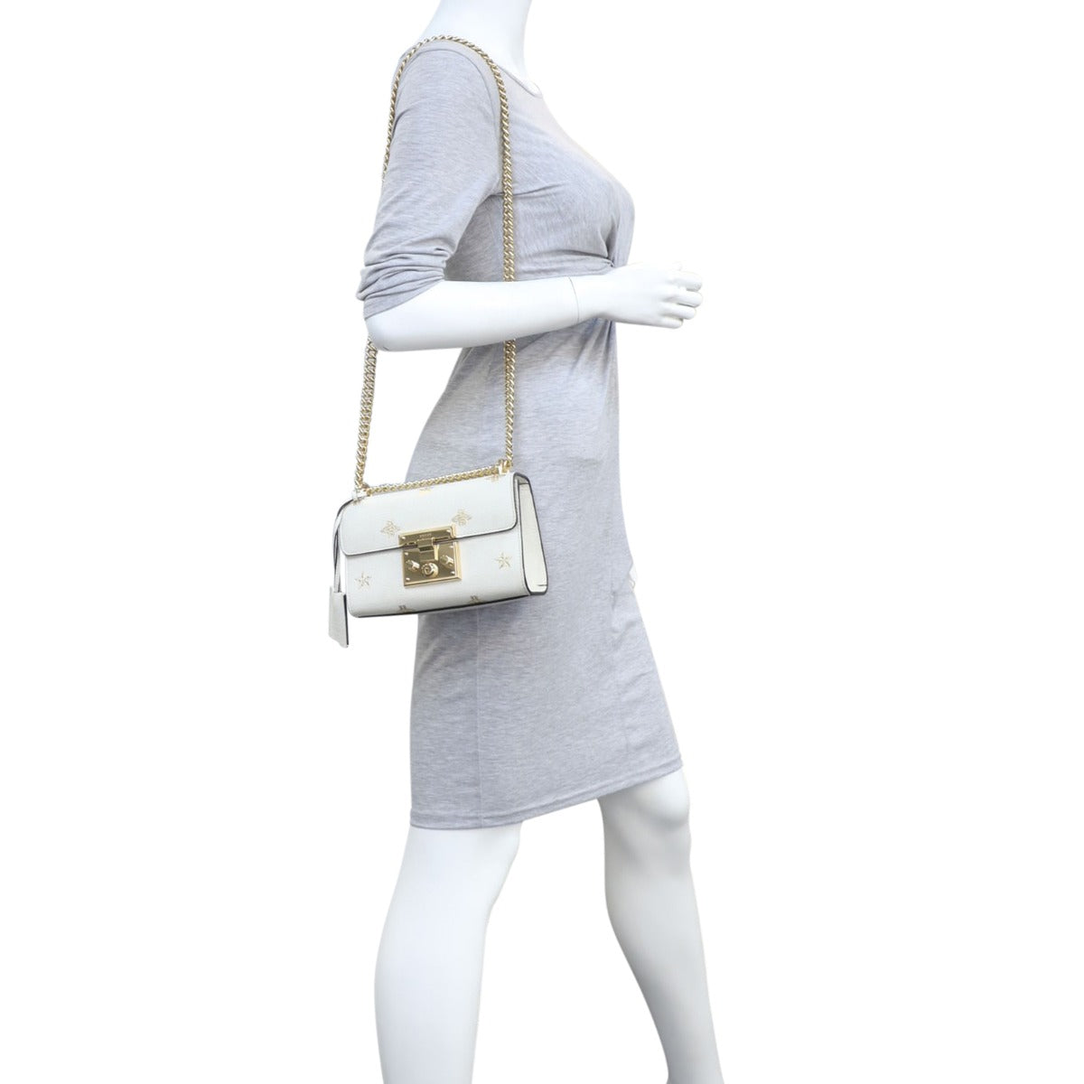 Gucci Padlock Bee Star Small Shoulder Bag Mannequin
