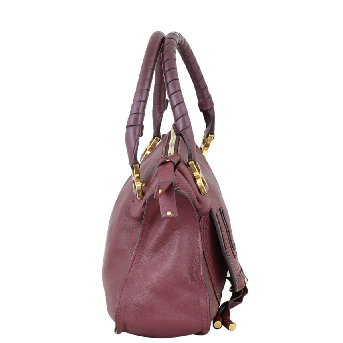 Chloe Marcie Medium Satchel Side

