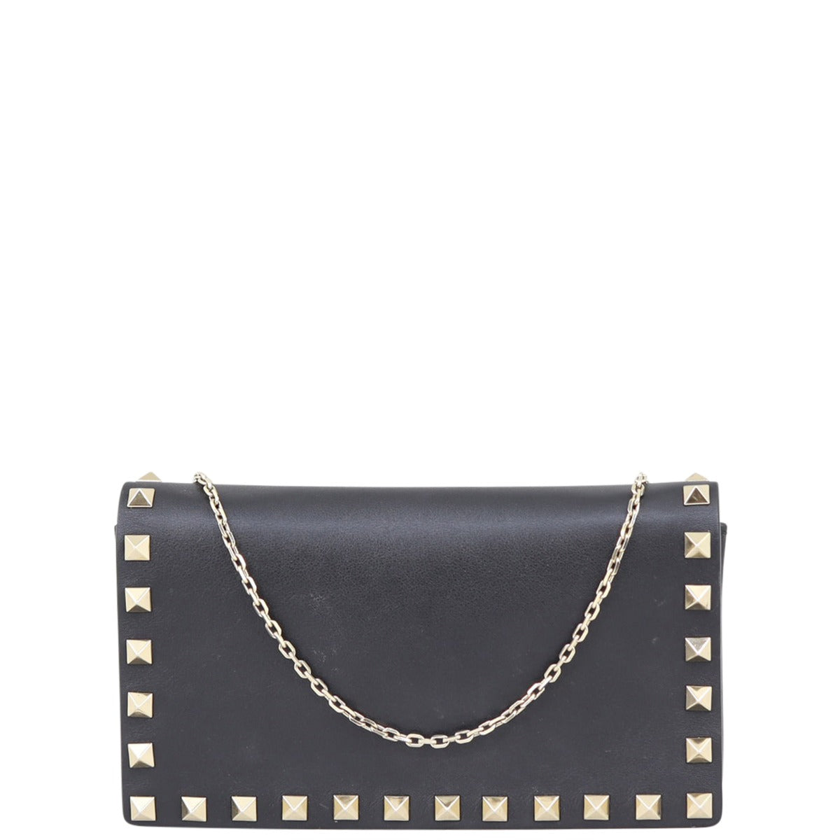 Valentino Rockstud Chain Pouch Front
