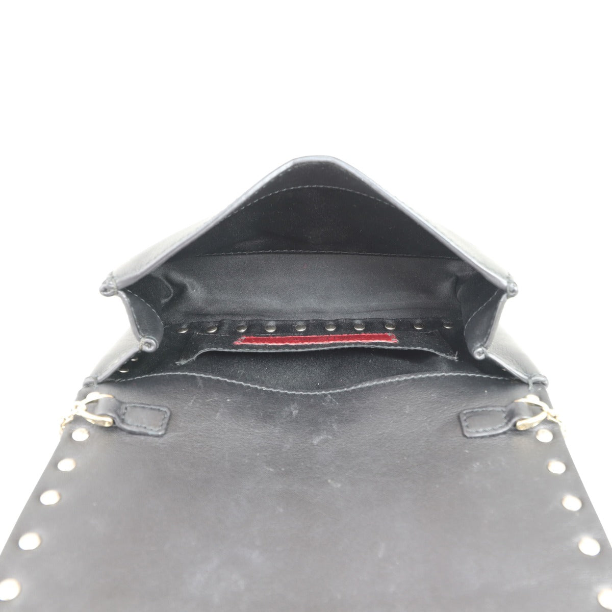 Valentino Rockstud Chain Pouch Whole interior