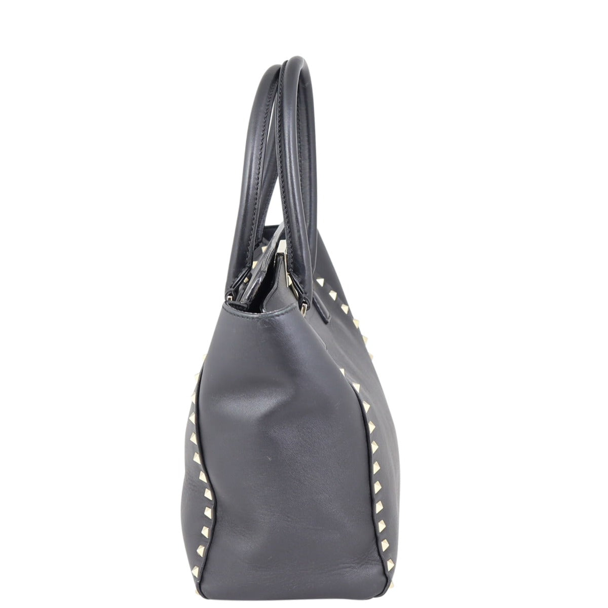 Valentino Rockstud Pagoda Tote Side
