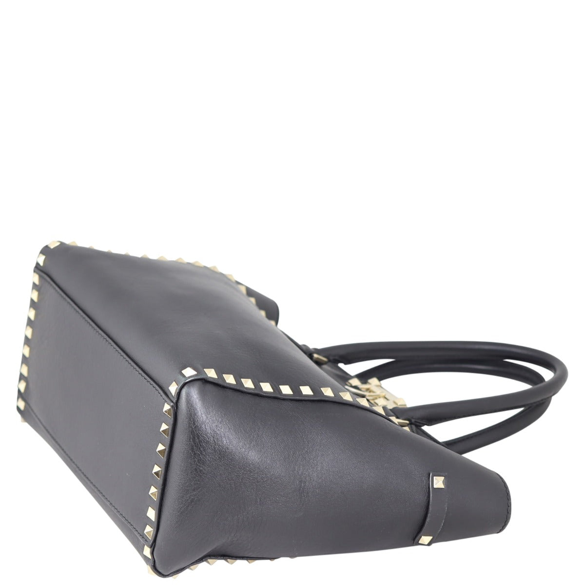 Valentino Rockstud Pagoda Tote Corner

