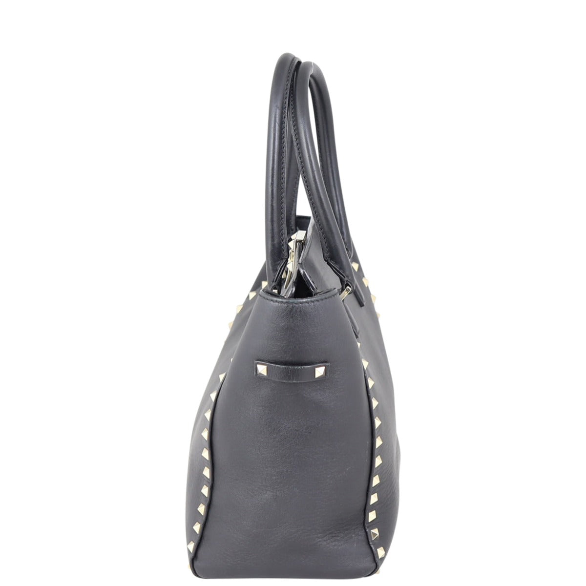 Valentino Rockstud Pagoda Tote Side
