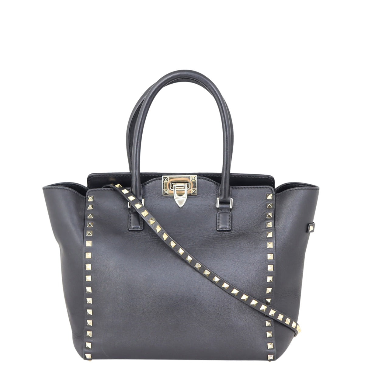 Valentino Rockstud Pagoda Tote Front
