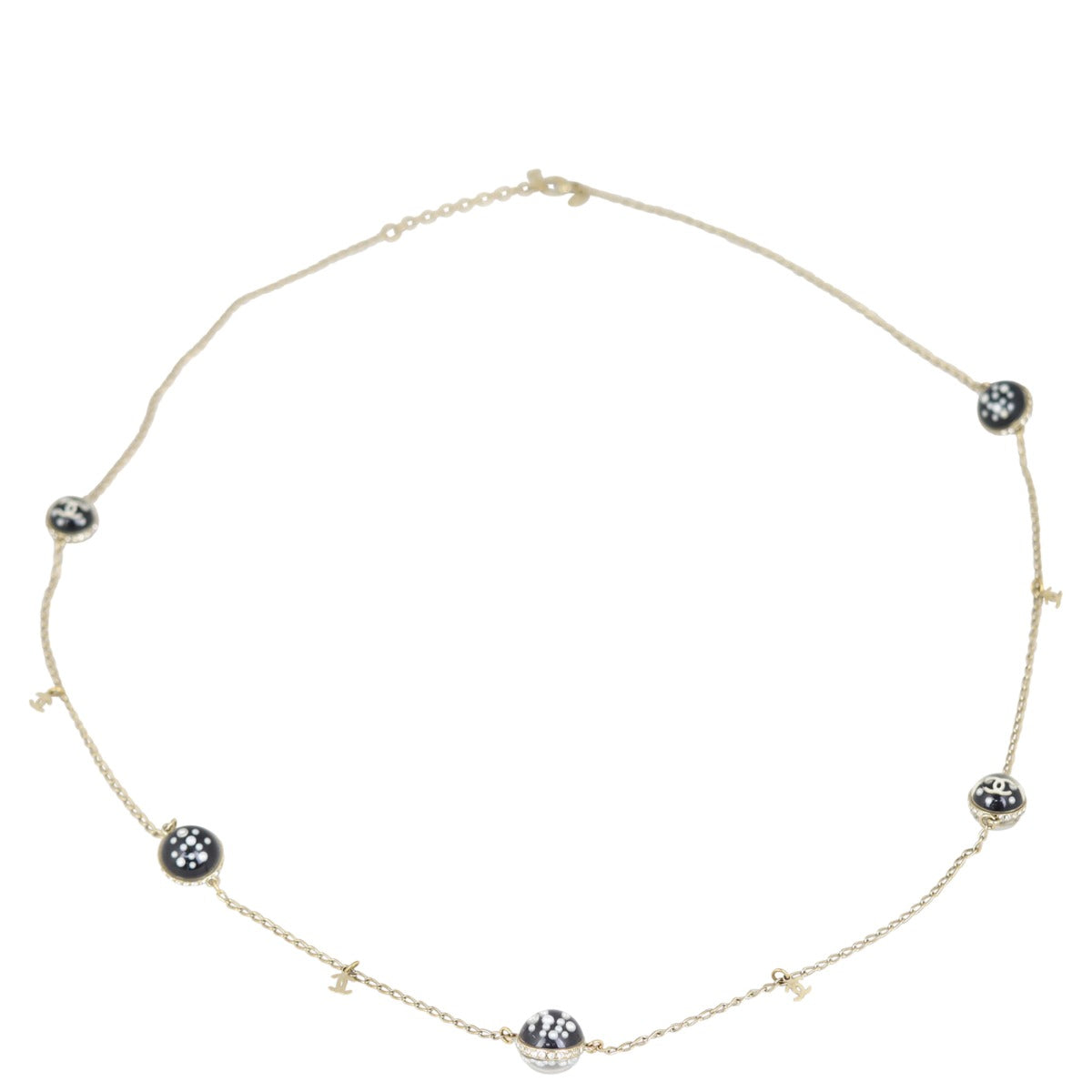 Chanel CC Chain Necklace Front
