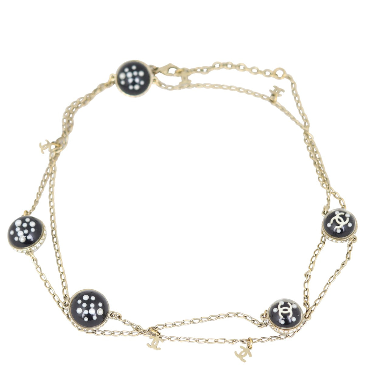 Chanel CC Chain Necklace Front
