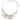 Chanel CC Resin Pearl Chain Necklace Front
