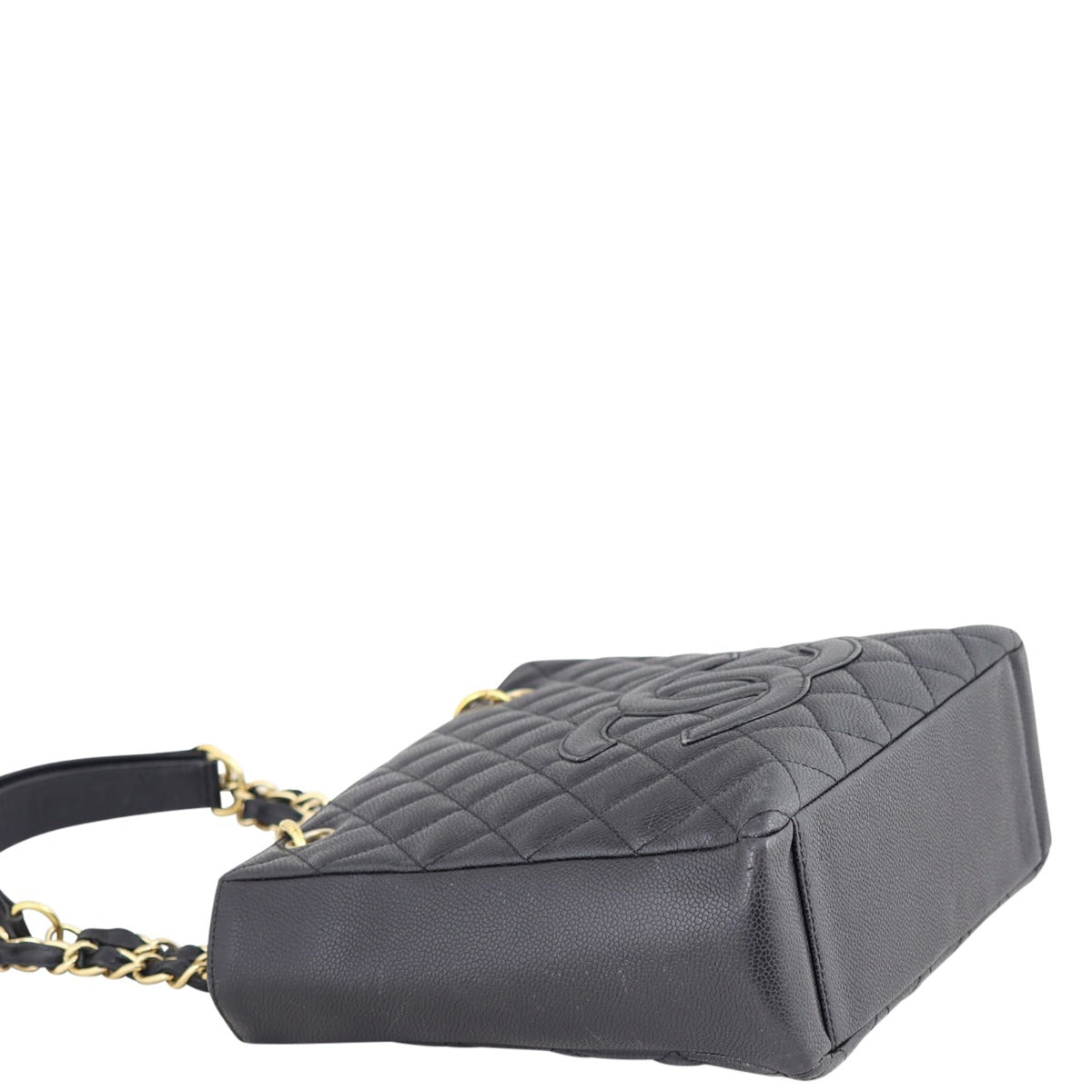 Chanel Petite Shopping Tote Corner

