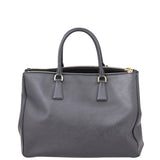 Prada Saffiano Lux Galleria Double Zip Tote Large Back
