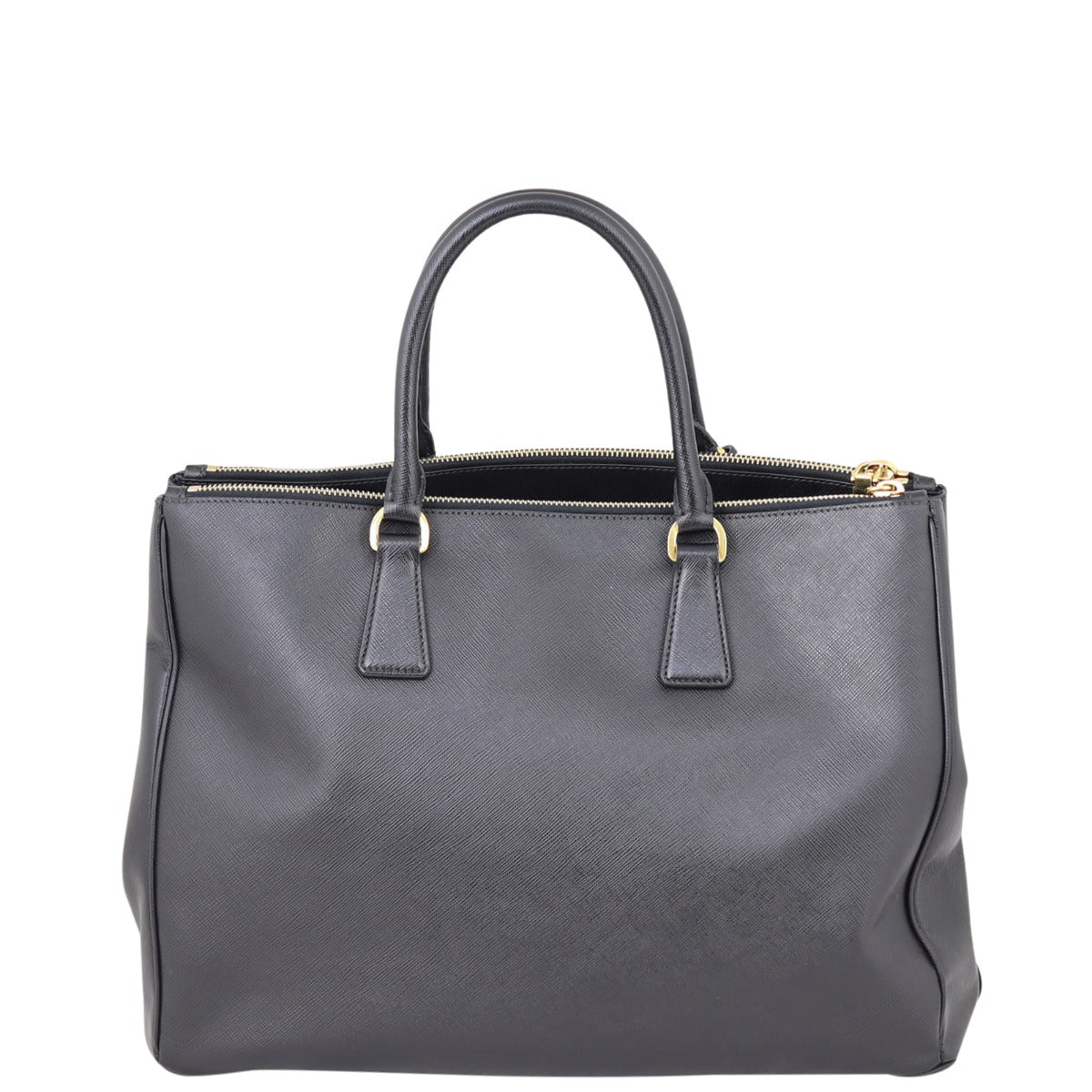Prada Saffiano Lux Galleria Double Zip Tote Large Back
