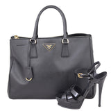 Prada Saffiano Lux Galleria Double Zip Tote Large Shoe


