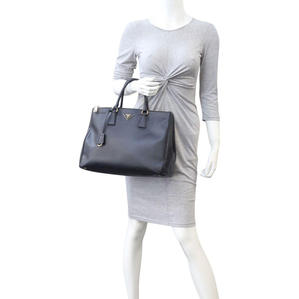 Prada Saffiano Lux Galleria Double Zip Tote Large Mannequin
