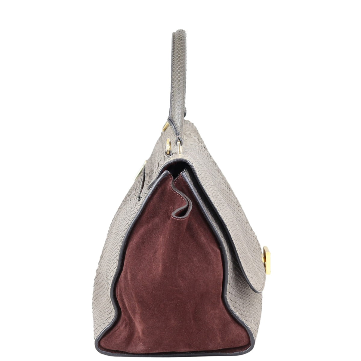 Celine Trapeze Medium Python Side
