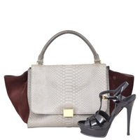 Celine Trapeze Medium Python Shoe
