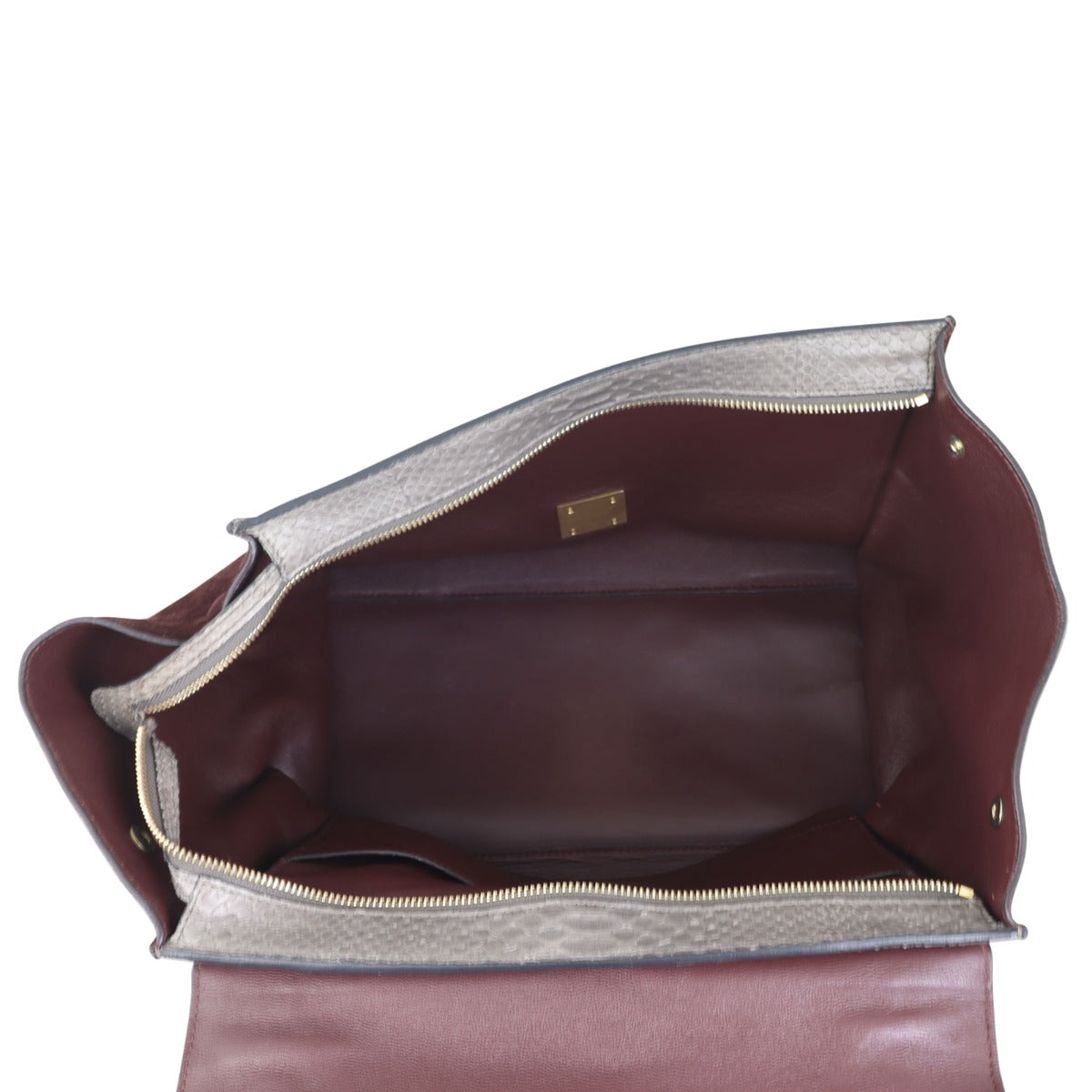 Celine Trapeze Medium Python Whole interior
