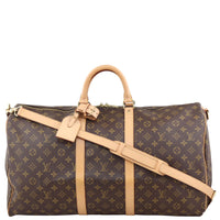 Louis Vuitton Keepall 55 Bandouliere Monogram Front