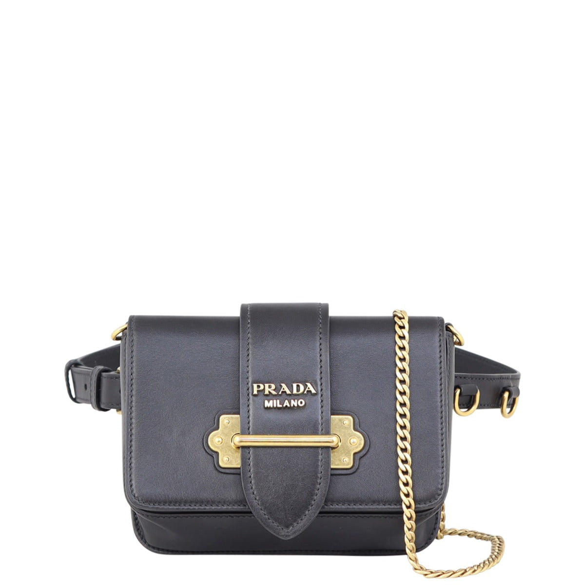 Prada Cahier Belt Bag Front
